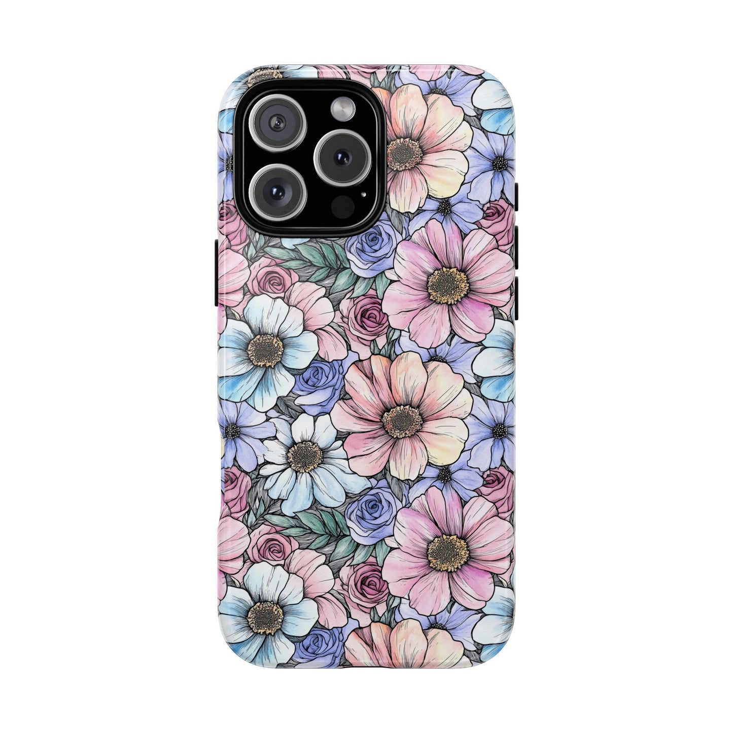 Flower Focused | Pastel Floral Phone Case