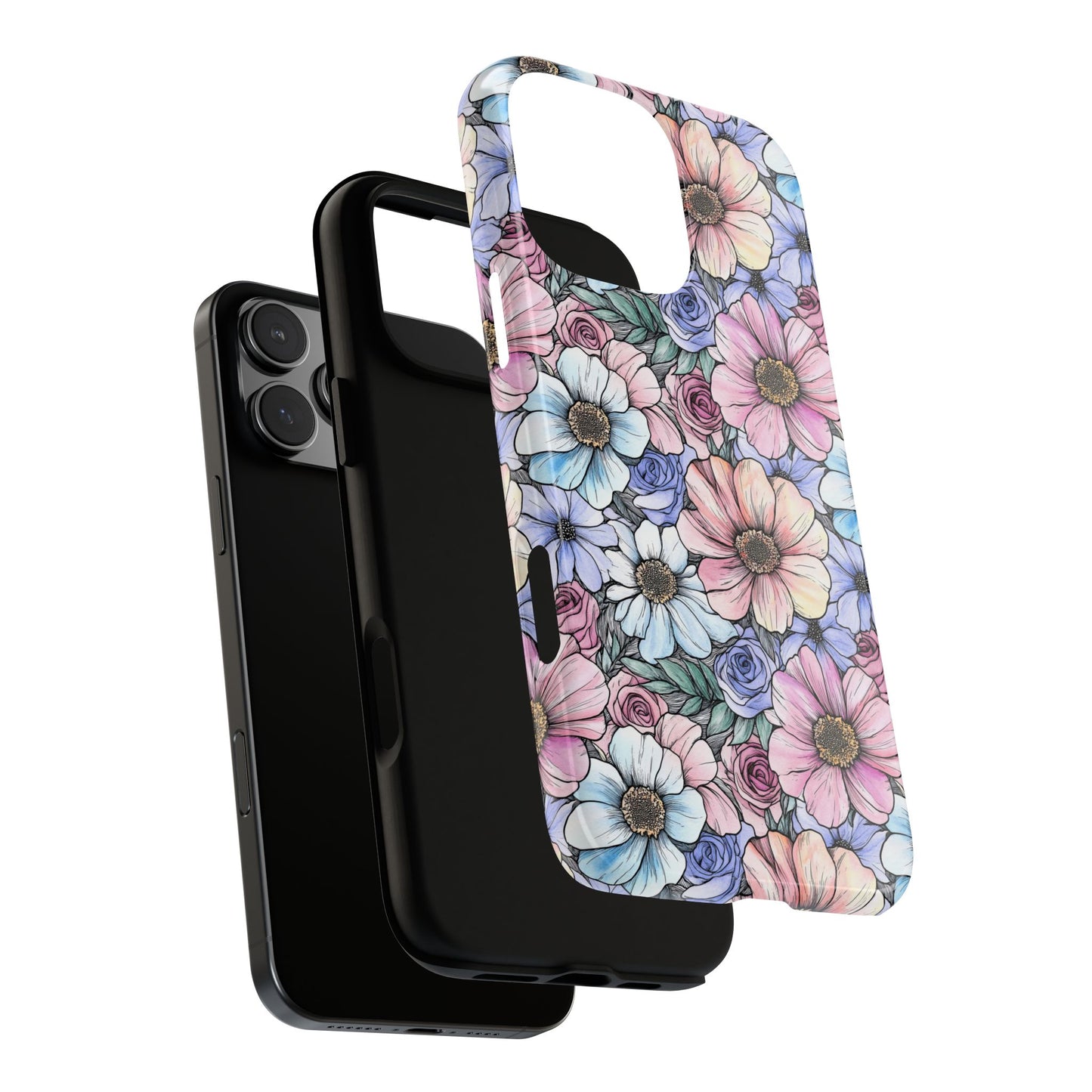 Flower Focused | Pastel Floral Phone Case