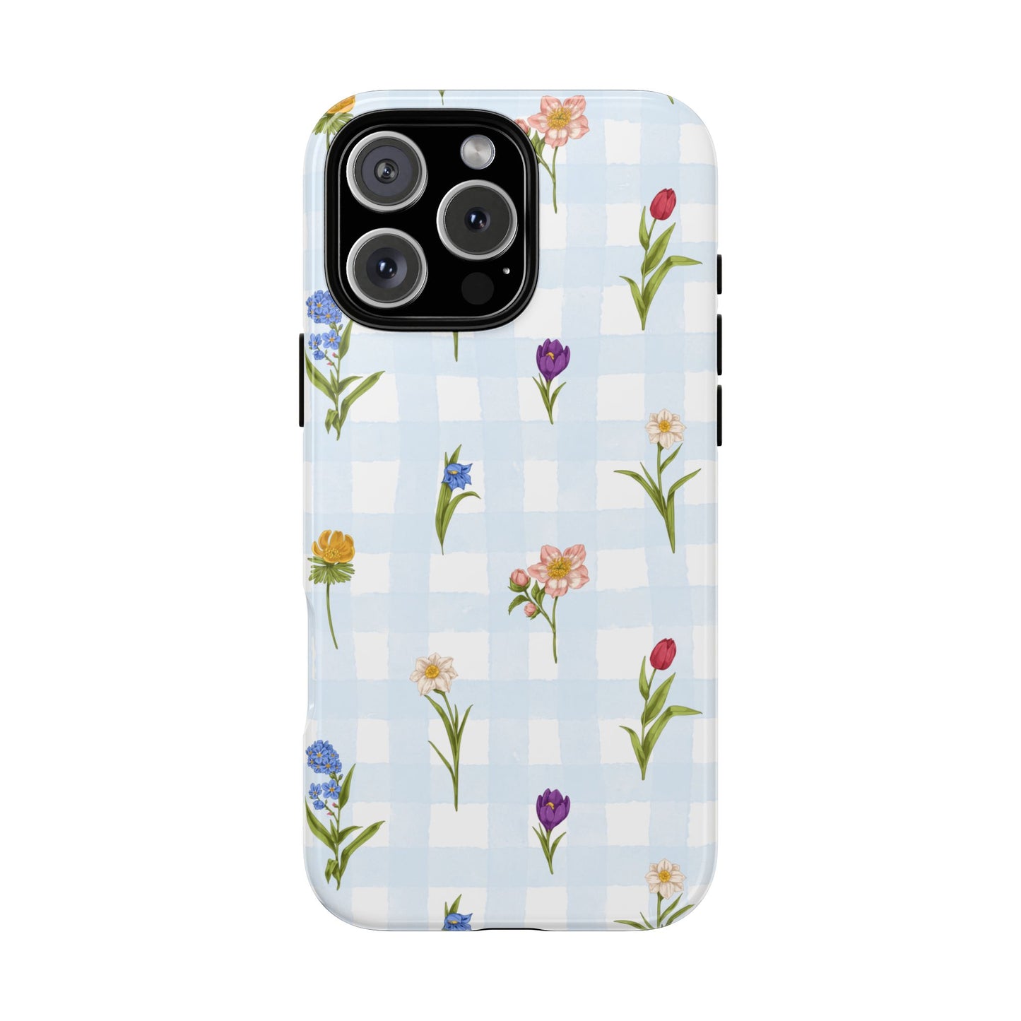 Flower Season | Gingham Floral Phone Case