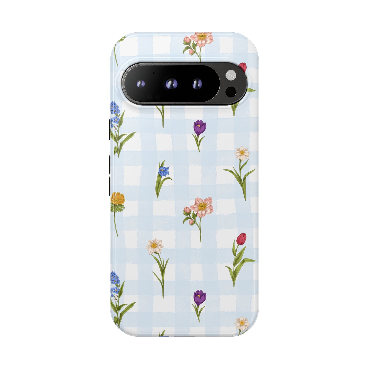 Flower Season | Gingham Floral Phone Case
