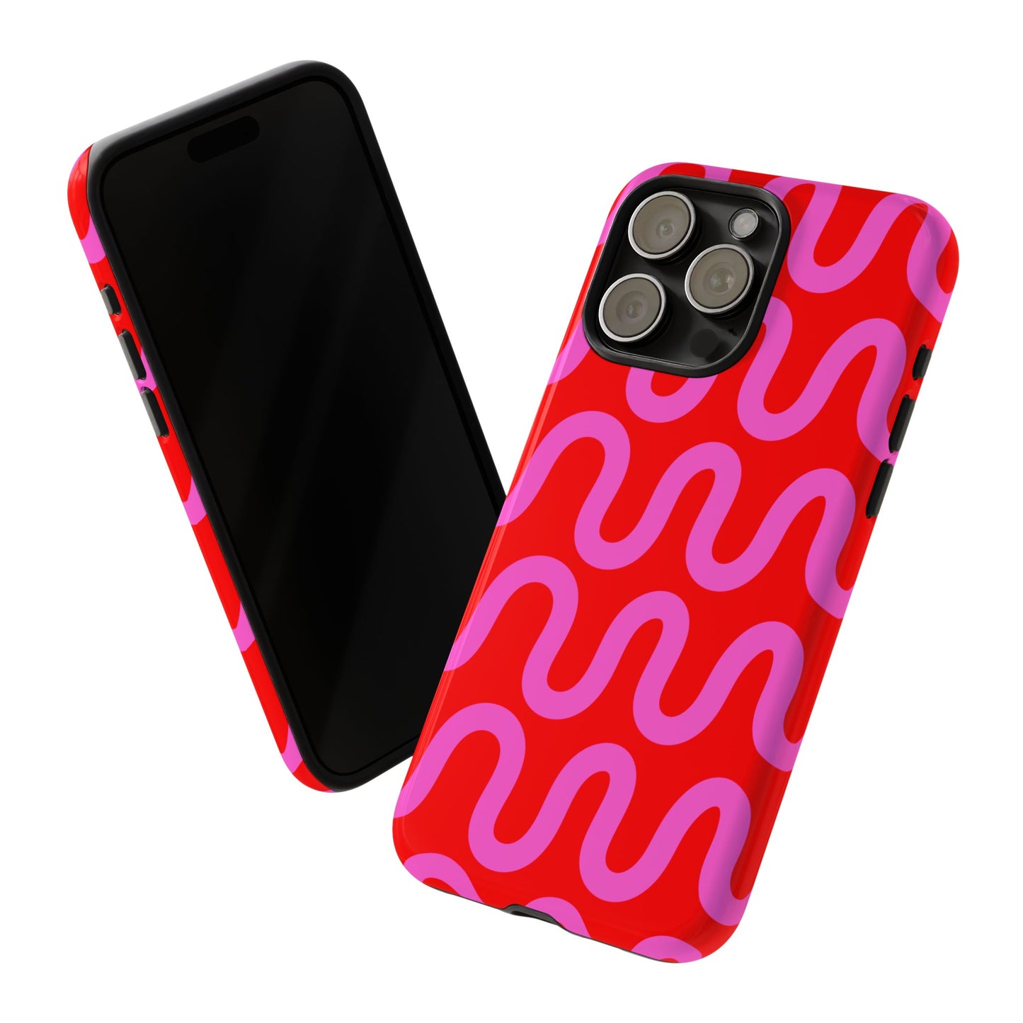 Electric Wave | Pink and Red Way Line Phone Case