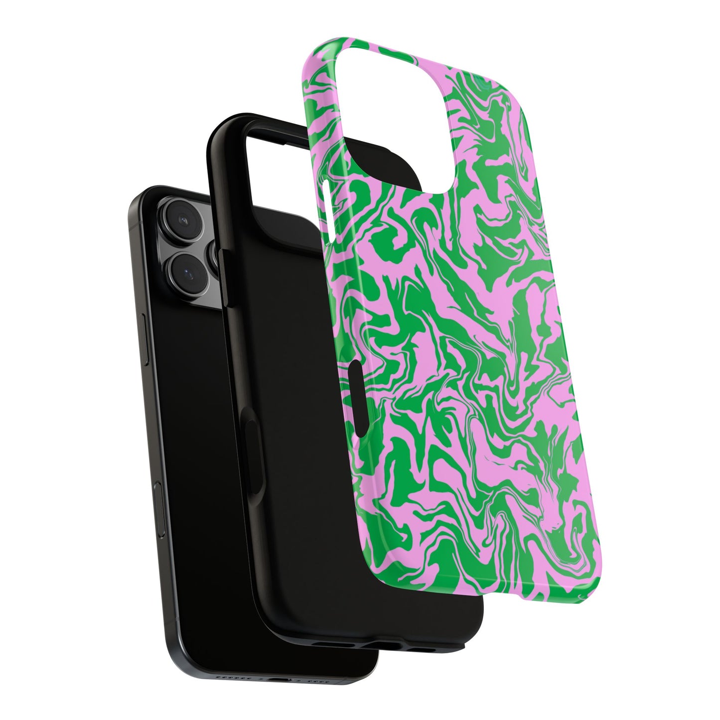 Dream Current | Pink and Green Swirl Phone Case