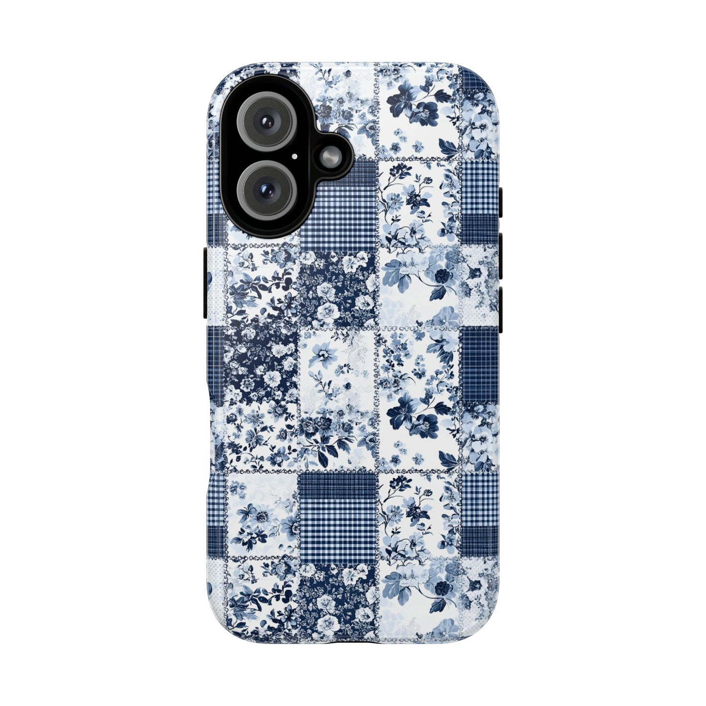 Blue Patch | Floral Quilt Phone Case