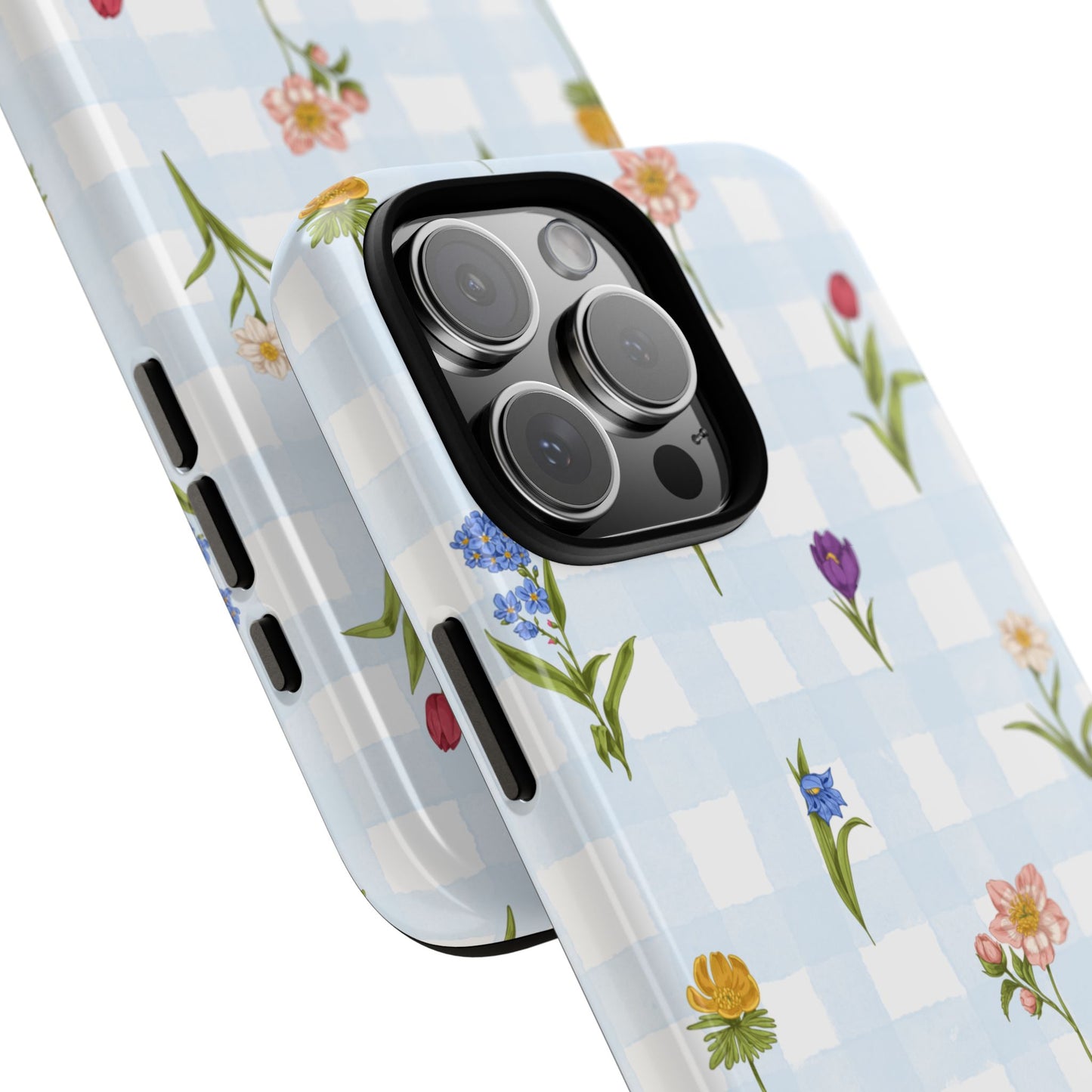 Flower Season | Gingham Floral Phone Case