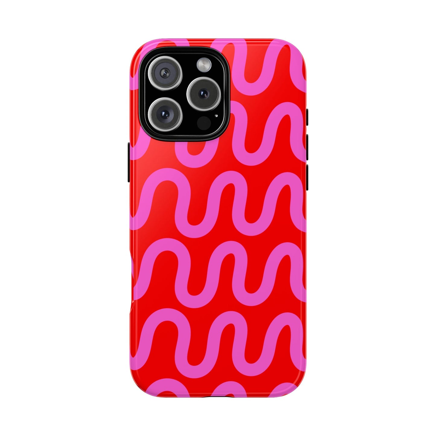 Electric Wave | Pink and Red Way Line Phone Case