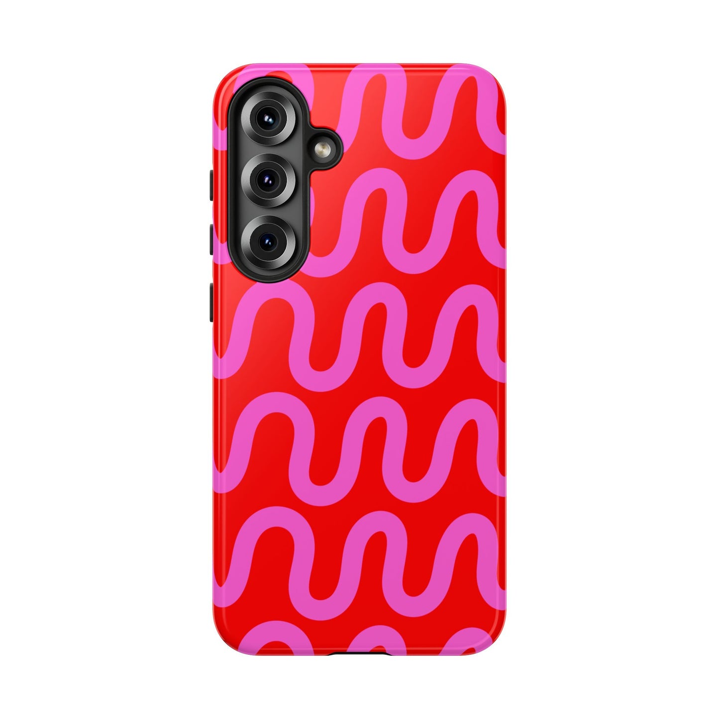 Electric Wave | Pink and Red Way Line Phone Case
