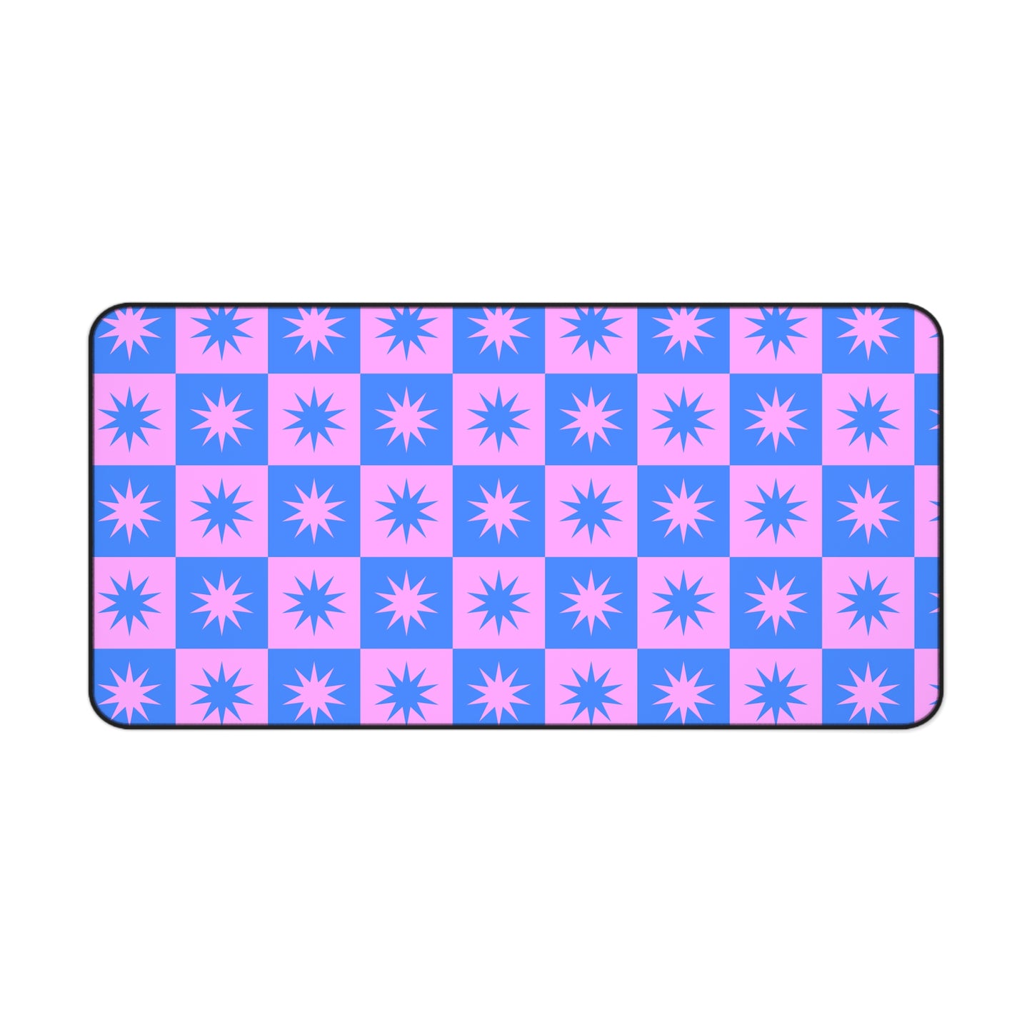 Star Checkered Desk Mat