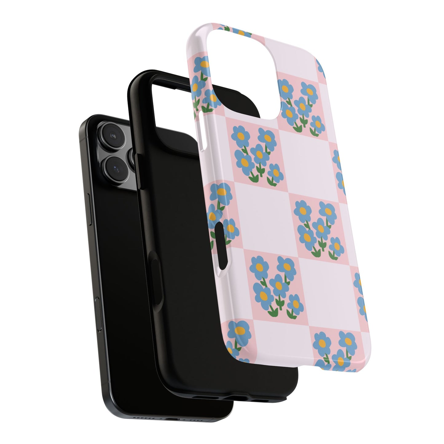 Garden Squares | Checkered Floral Phone Case