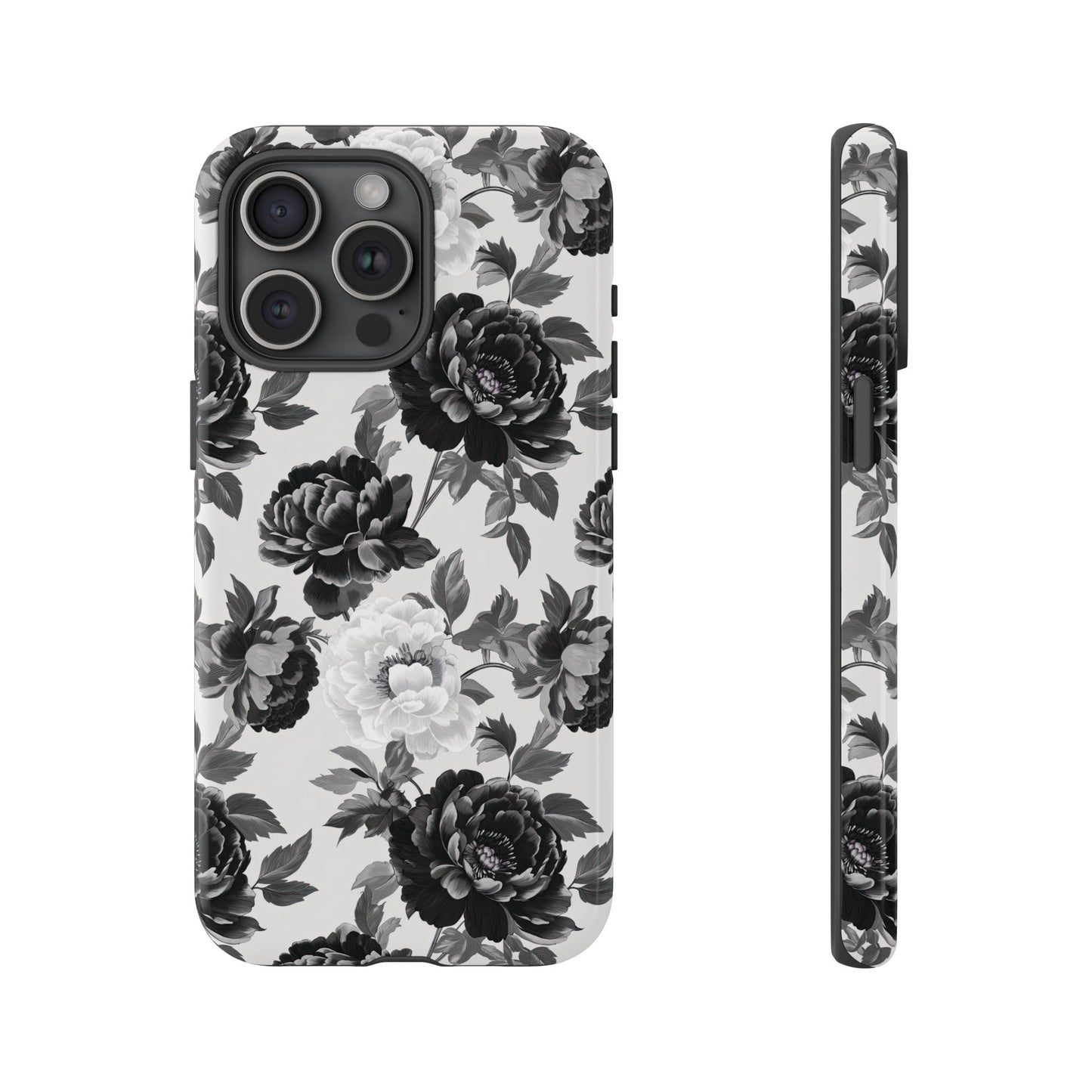 Grey Blossoms Phone Case