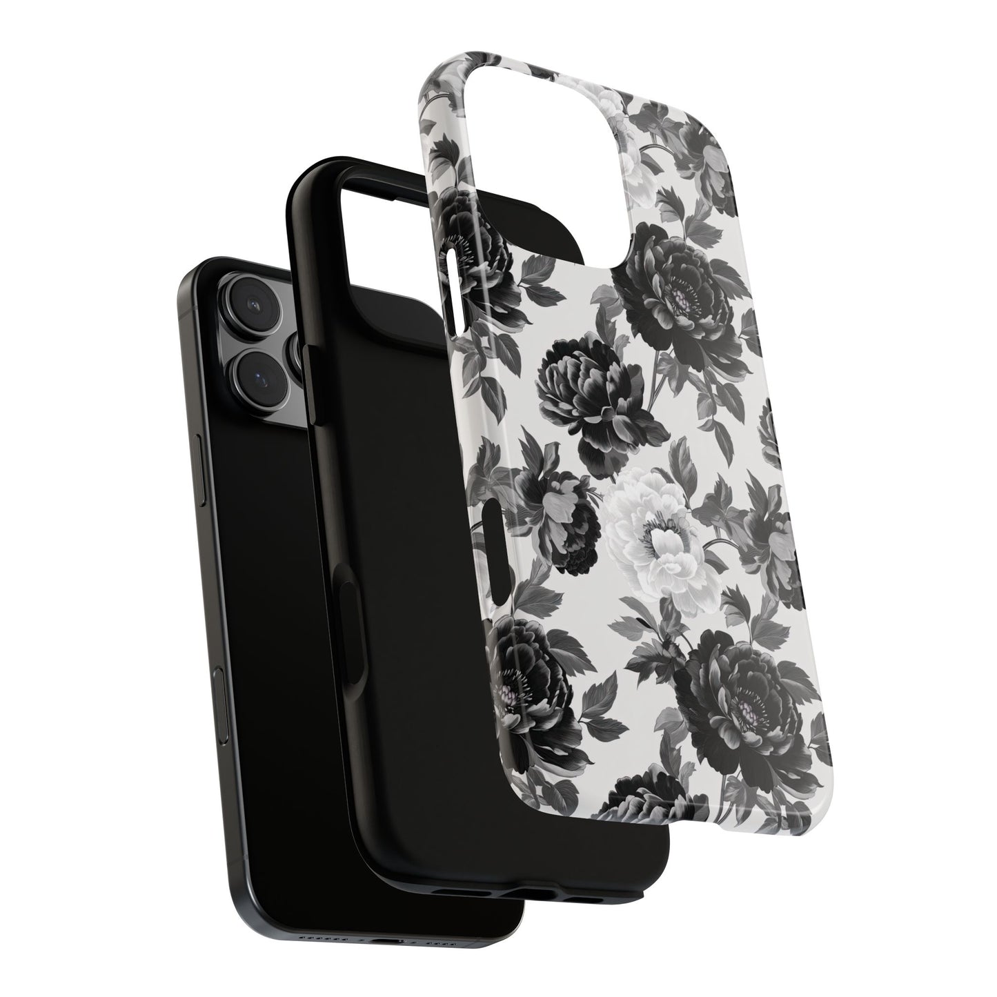 Grey Blossoms Phone Case
