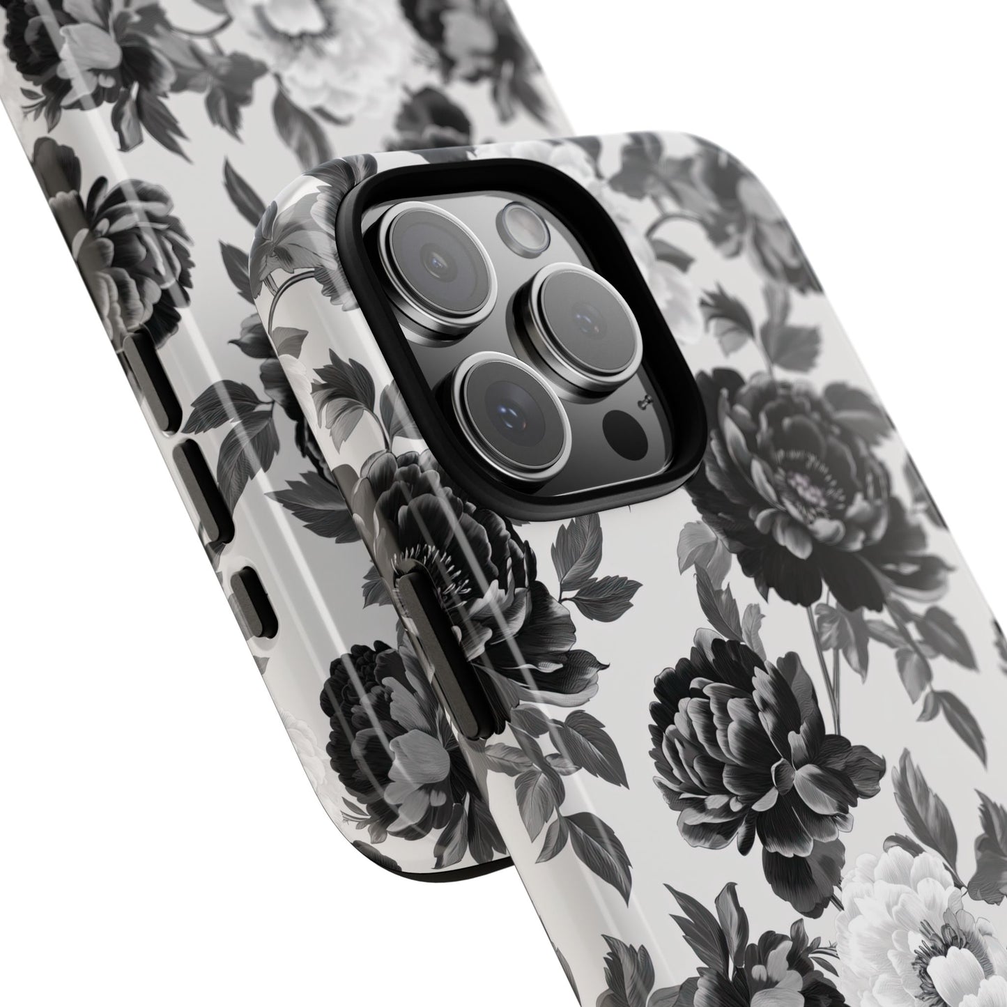 Grey Blossoms Phone Case