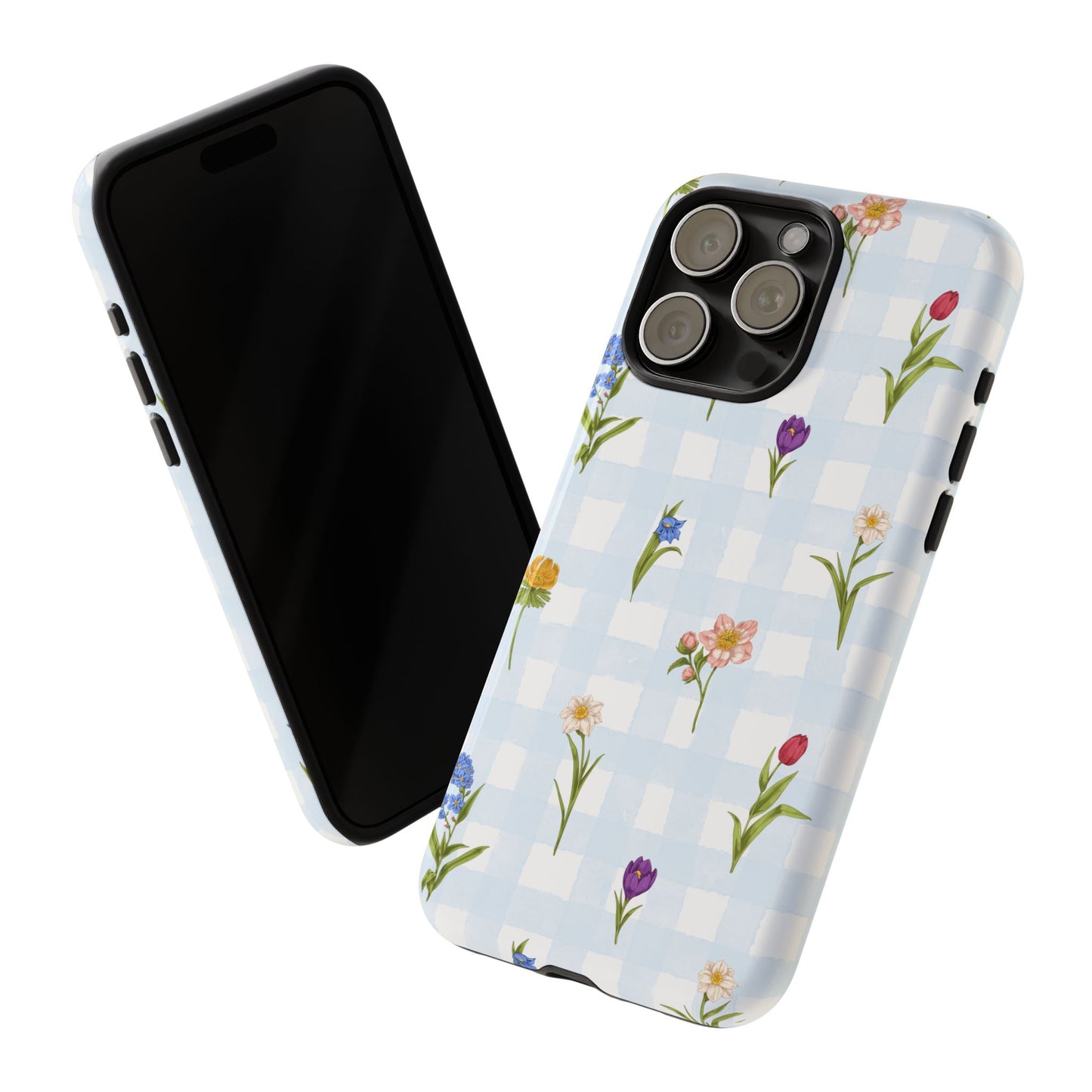 Flower Season | Gingham Floral Phone Case