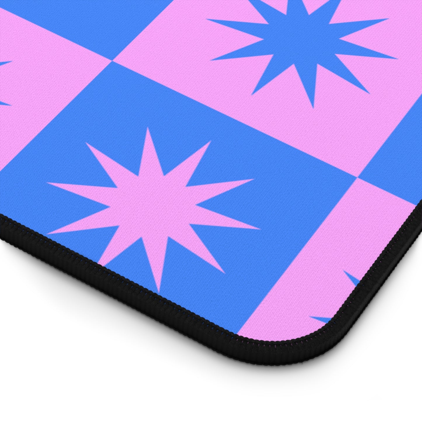 Star Checkered Desk Mat