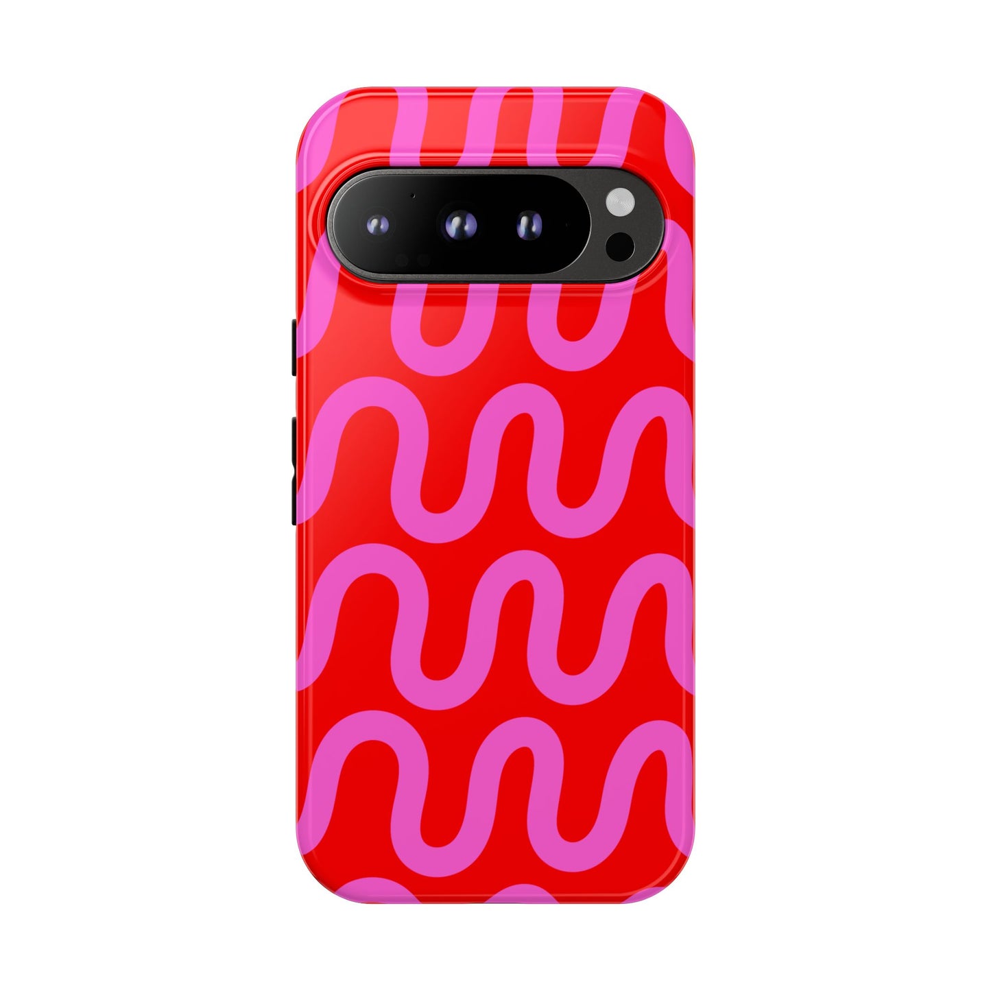 Electric Wave | Pink and Red Way Line Phone Case