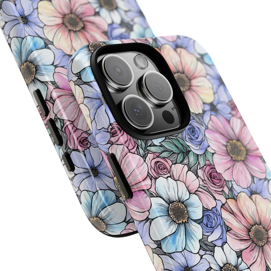 Flower Focused | Pastel Floral Phone Case
