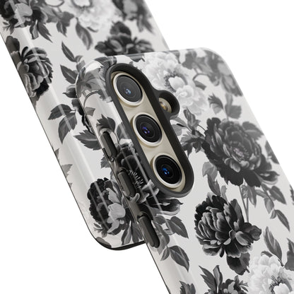 Grey Blossoms Phone Case