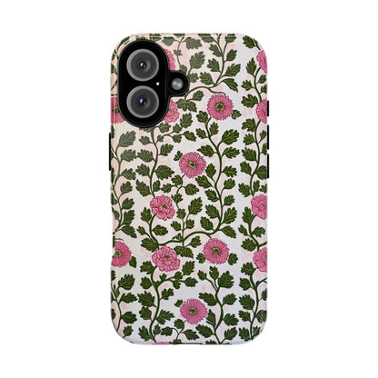 Floral Block Print Phone Case