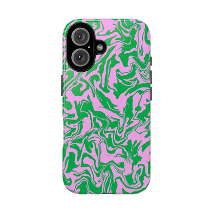 Dream Current | Pink and Green Swirl Phone Case
