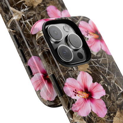 Hibiscus Camo MagSafe iPhone Case