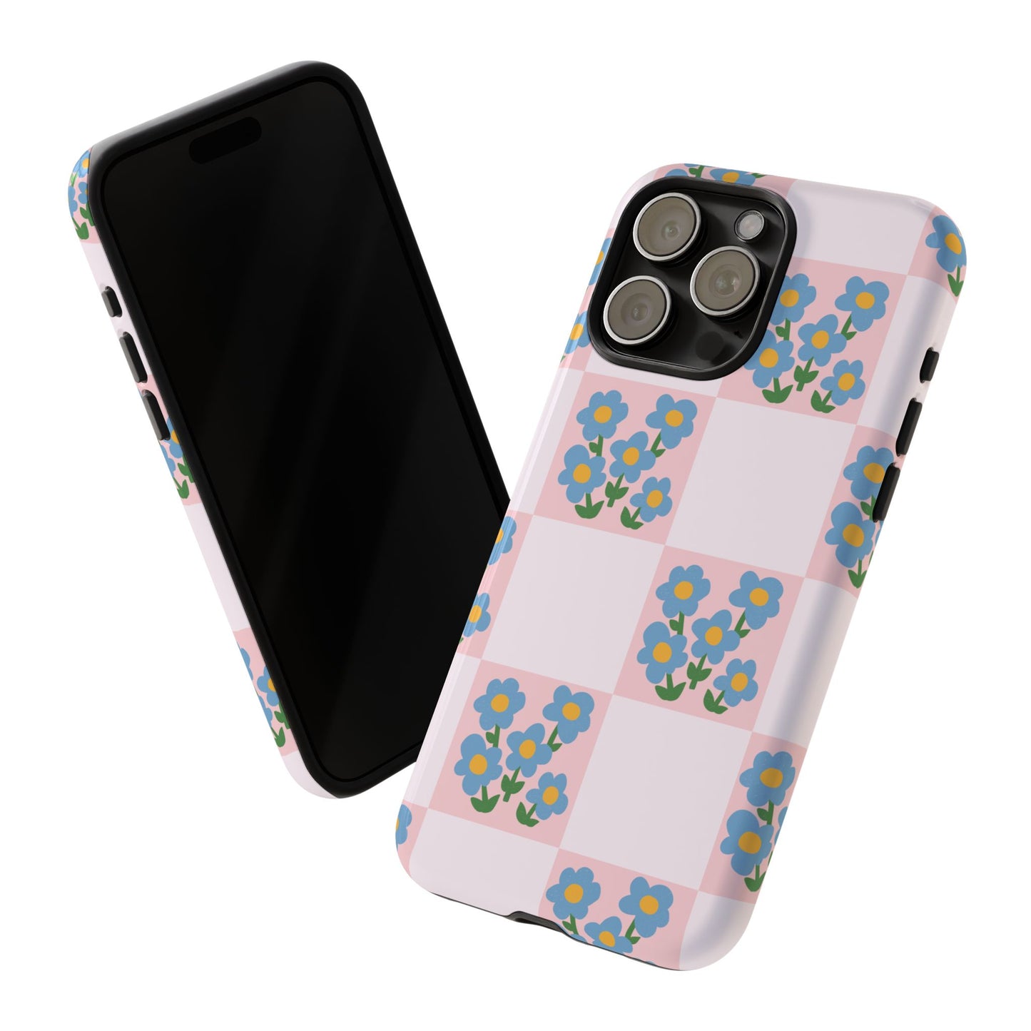 Garden Squares | Checkered Floral Phone Case