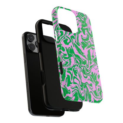 Dream Current | Pink and Green Swirl Phone Case