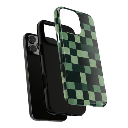 Emerald Grid Phone Case