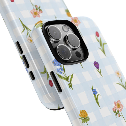 Flower Season | Gingham Floral Phone Case