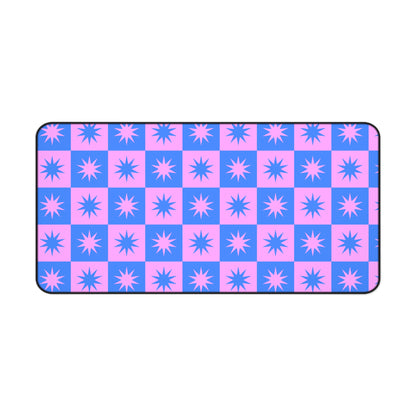Star Checkered Desk Mat