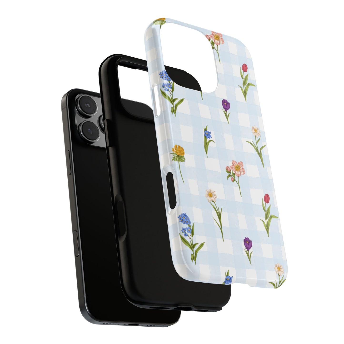 Flower Season | Gingham Floral Phone Case