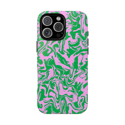 Dream Current | Pink and Green Swirl Phone Case