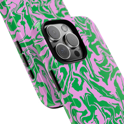Dream Current | Pink and Green Swirl Phone Case