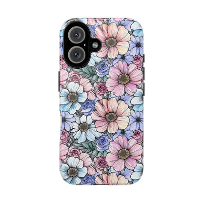 Flower Focused | Pastel Floral Phone Case