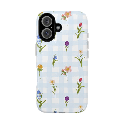 Flower Season | Gingham Floral Phone Case