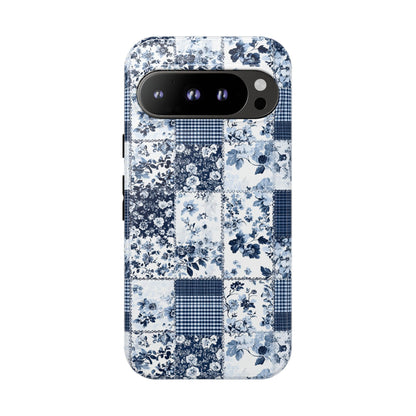 Blue Patch | Floral Quilt Phone Case