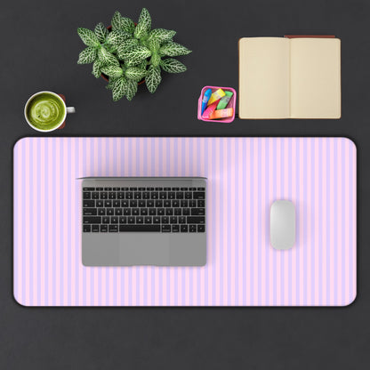 Cotton Candy Striped Desk Mat